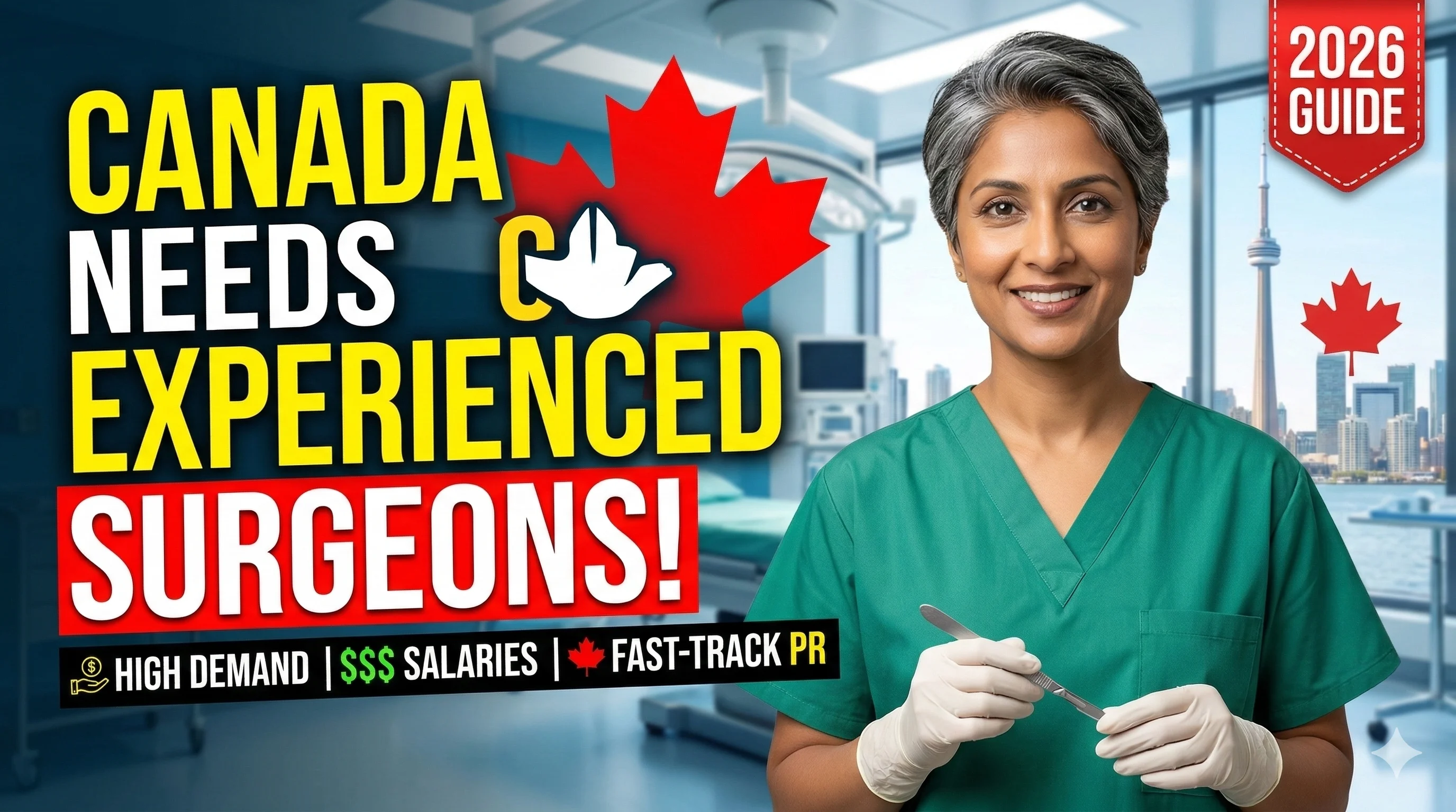 Why Canada Needs Experienced General Surgeons (NOC - 31101) In 2026: Demand, Salaries, And Fast-Track PR Options