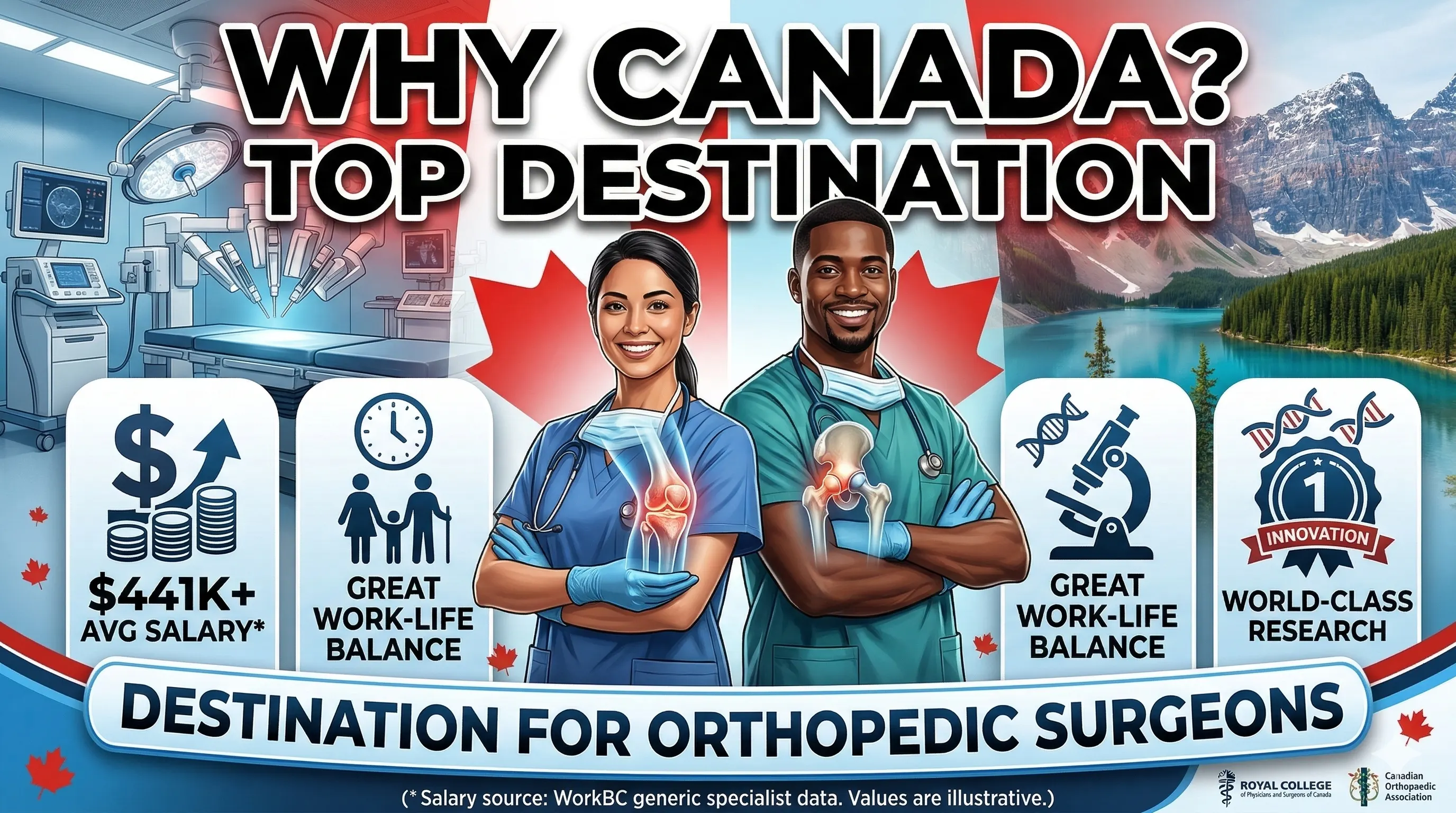 Why Canada Is A Top Destination For Orthopedic Surgeons: High Demand, Strong Pay, And Long-Term Stability