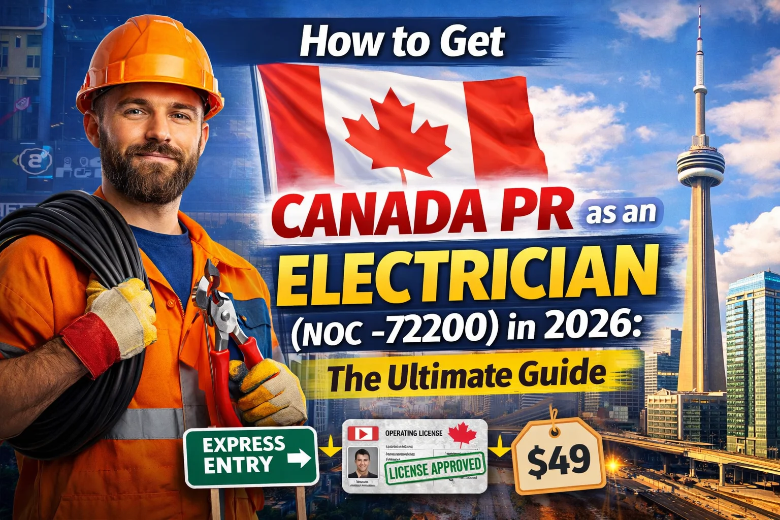 How to Get Canada PR as an Electrician (NOC -72200) in 2026: The Ultimate Guide