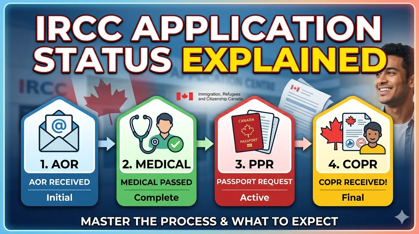 IRCC Application Status Explained: AOR, Medical Passed, PPR, COPR