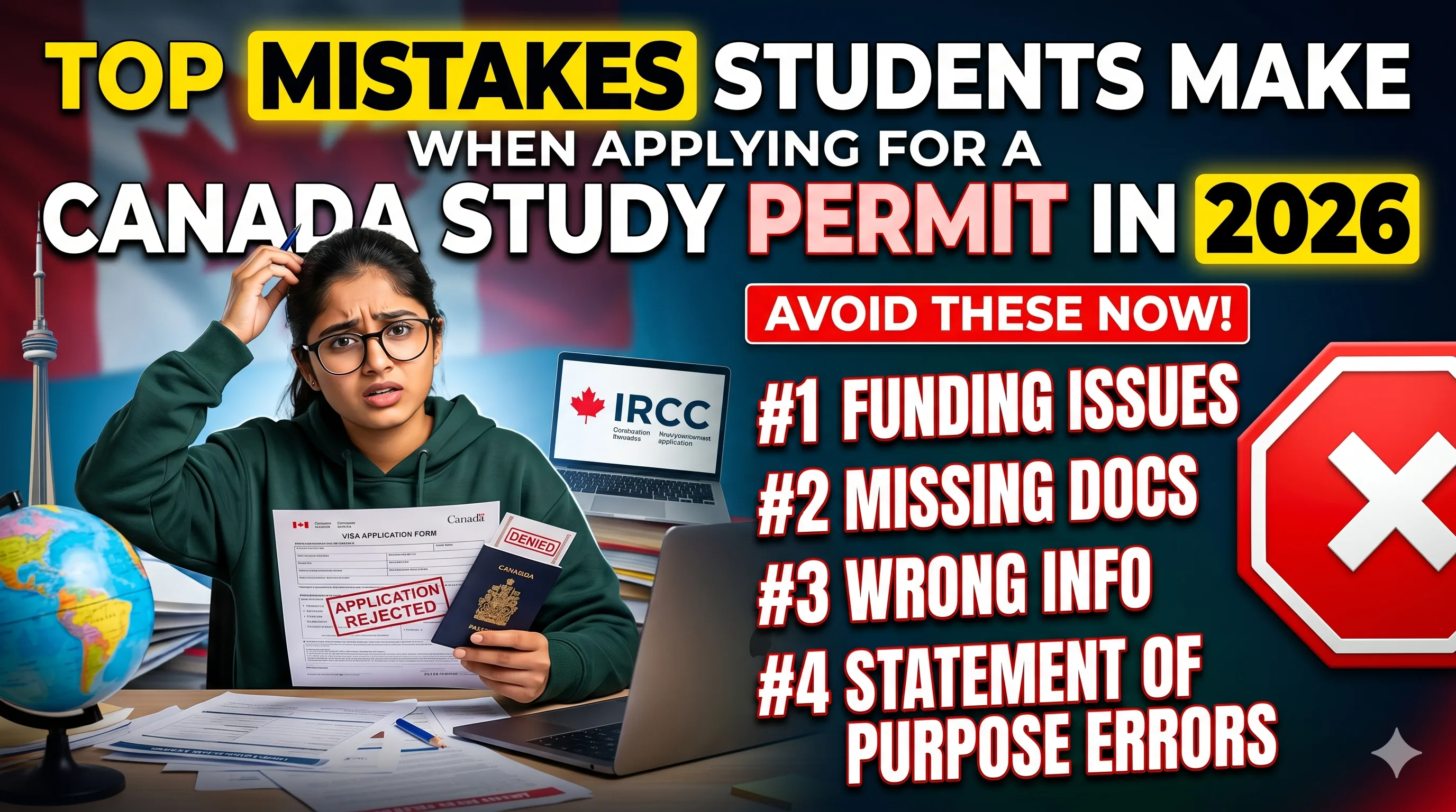 Top Mistakes Students Make When Applying For a Canada Study Permit in 2026