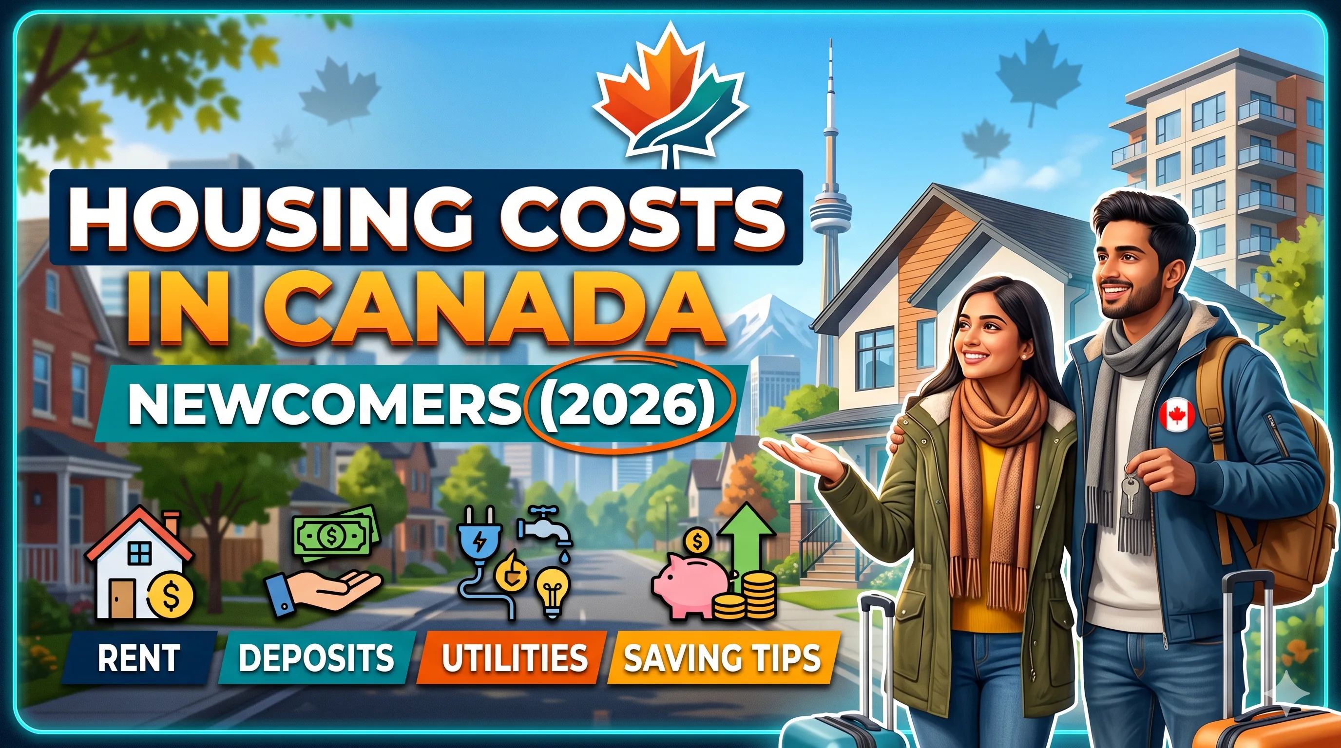 Housing Costs in Canada for Newcomers (2026): Rent, Deposits, Utilities & Smart Saving Strategies