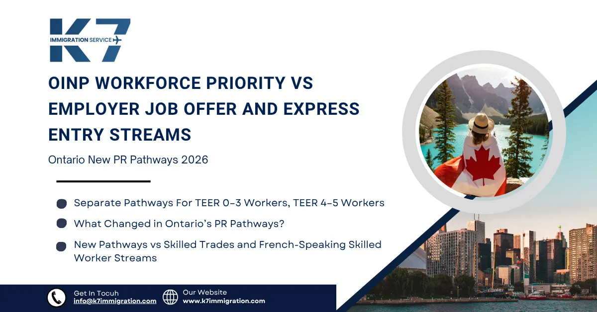 Ontario New PR Pathways 2026: OINP Workforce Priority vs Employer Job Offer and Express Entry Streams
